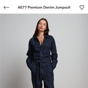 AE77 Premium Dark Denim Jumpsuit